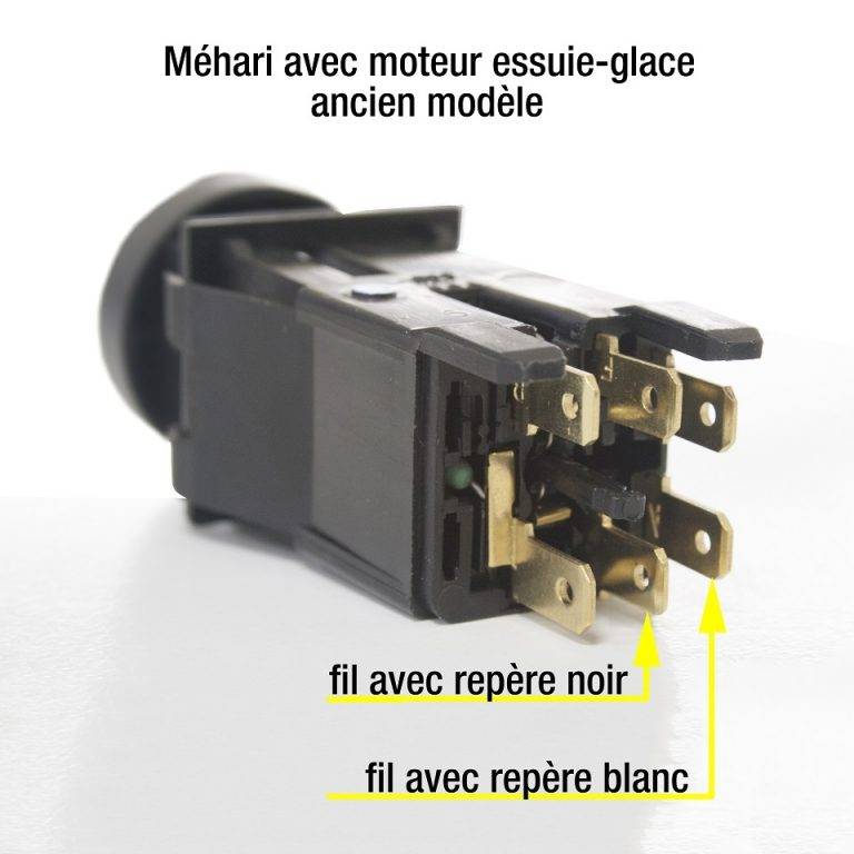 Interrupteur Essuie-glace Pour Tracteur Case Et IHC - Bouton 6 Broches (réf. 245911C1, 3223052R2)